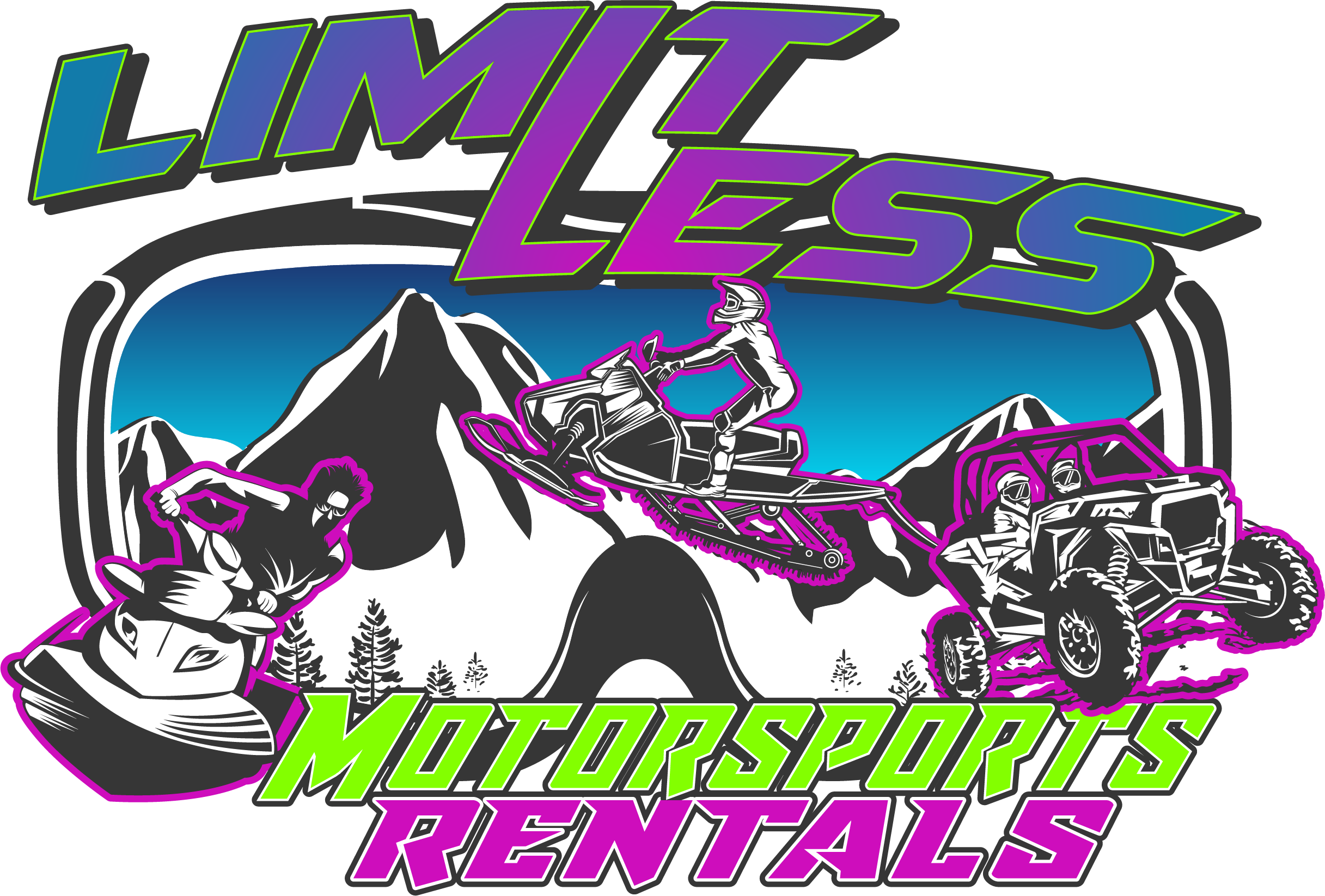 limitless motorsports rentals logo